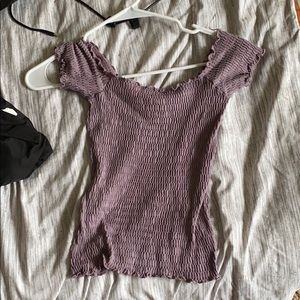 Off the shoulder crop top